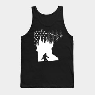 Minnesota Bigfoot American Flag Tank Top